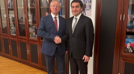 Hikmət Hacıyev Lavrovun müavini ilə görüşüb