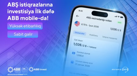 ABB mobile tətbiqində ABŞ istiqrazlarınainvestisiya imkanı!