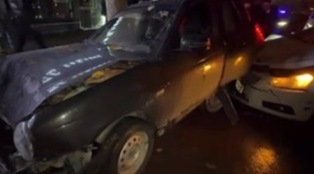 Sumqayıtda zəncirvari qəza baş verib, 8 maşın toqquşub