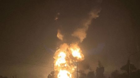 Взрывы и пожар в Крыму