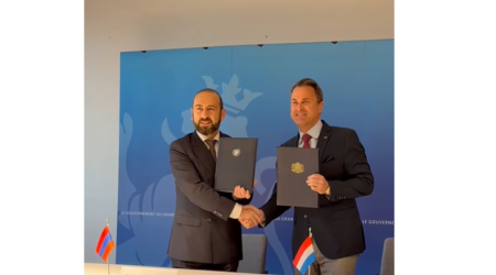 Ermənistan və Lüksemburq strateji tərəfdaşlıq haqqında bəyannamə imzalayıb