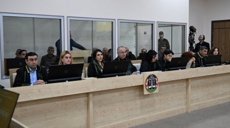 Ermənistan vətəndaşlarının məhkəməsi təqsirləndirilən şəxslərin son söz çıxışları ilə davam etdirilib