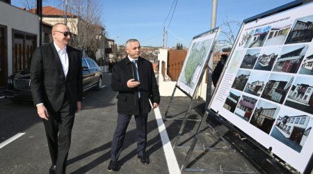 Prezident İlham Əliyev Xankəndinin Kərkicahan qəsəbəsində olub