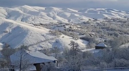 Bəzi rayonlara qar yağıb - Faktiki hava