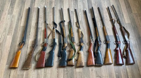 Azərbaycanda bir gündə 3 avtomat, 1 pulemyot və 182 patron müsadirə edilib