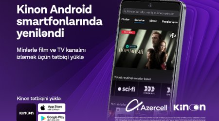 Azercell &ldquo;Kinon&rdquo; tətbiqinin funksionallığını genişləndirir