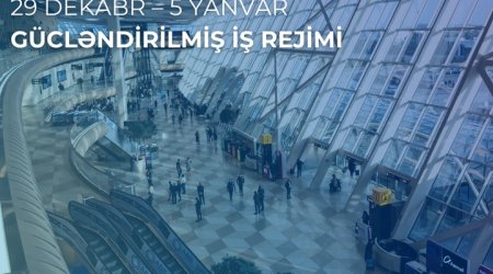 Международный аэропорт Гейдар Алиев будет работать в усиленном режиме