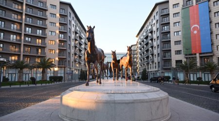 President Ilham Aliyev visits Baku White City