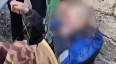 Hövsanda quyuya düşən şəxs xilas edilib - Video