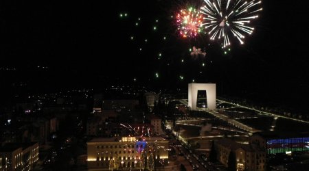 Xankəndidə bayram atəşfəşanlığı keçirilib