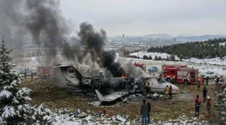 Türkiyədə qəzaya uğrayan təyyarənin qara qutusu Britaniyada təhlil ediləcək