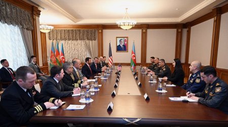 Zakir Həsənov ABŞ nümayəndə heyətinin üzvləri ilə görüşüb