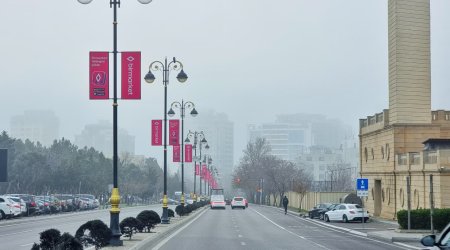 Azərbaycanda bir sıra bölgələrdə dumanlı hava müşahidə olunur