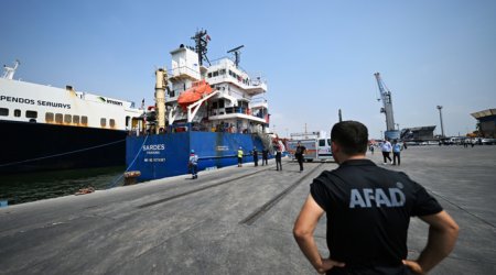 Турецкое судно с гумпомощью отправилось из порта Мерсин в Судан