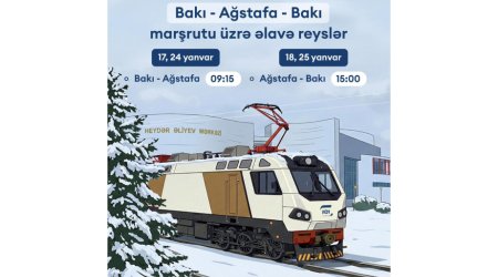 ADY Bakı&ndash;Ağstafa marşrutu üzrə əlavə qatar reysləri və endirimlər tətbiq edir