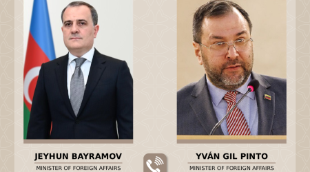 Bayramov həmkarı ilə Venesueladakı son hadisələri müzakirə edib