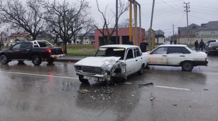 Xaçmazda zəncirvari yol qəzası: bir nəfər xəsarət aldı