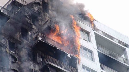 Binəqədidəki yanğında 13 məcburi köçkün ailəsinə ziyan dəyib - Yenilənib