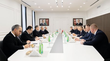 Vilayət Eyvazov belaruslu həmkarı ilə görüşüb