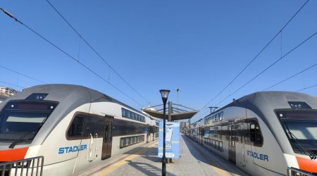 Abşeron dairəvi dəmir yolu üzrə qatarların hərəkət cədvəli yenilənir