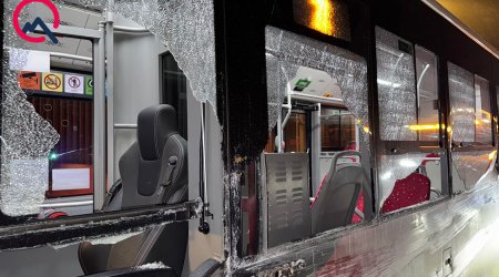 Gəncədə sərnişin avtobusu yük maşını ilə toqquşub,yaralı var