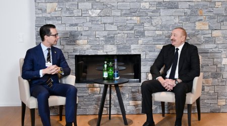 Prezident Davosda görüşlər keçirib - Yenilənib