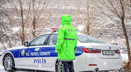 Naxçıvanda qarlı hava ilə bağlı sürücülərə və piyadalara xəbərdarlıq edilib
