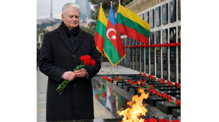 Lithuanian president expresses solidarity with Azerbaijan on Black January anniversary