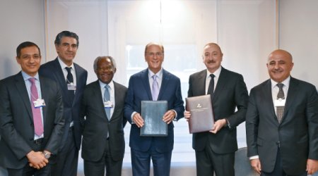 Ильхам Алиев встретился с главами BlackRock и GIP