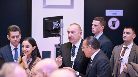 Ильхам Алиев на заседании в рамках Давосского форума