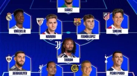 "Qarabağ"ın futbolçusu həftənin rəmzi komandasında yer alıb