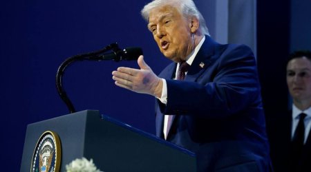 Bruising spotted on Trump&rsquo;s hand at Davos forum