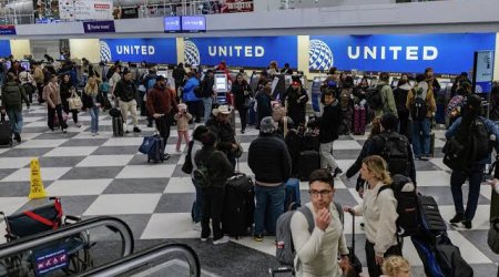 В США отменены около 12 тыс. авиарейсов из-за сильного шторма