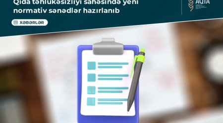 Qida təhlükəsizliyi sahəsində yeni normativ sənədlər hazırlanıb