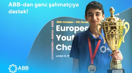 
Банк ABB поддерживает молодого шахматиста Хагана Ахмеда!