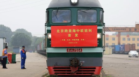 Китай запустил новый железнодорожный маршрут грузоперевозок в Баку