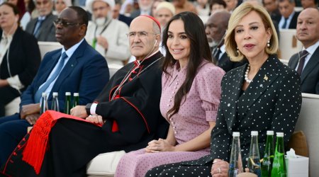 Leyla Əliyeva Əbu-Dabidə "İnsan Qardaşlığı Məclisi" tədbirində