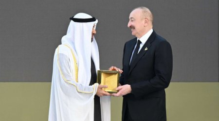 İlham Əliyevə "Zayed İnsan Qardaşlığı Mükafatı" təqdim olunub - Yenilənib