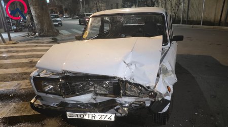 Gəncədə maşınlar toqquşub, xəsarət alanlar var