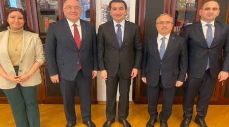 Hikmət Hacıyev Mehmet Samsarla görüşüb