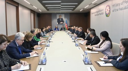 Bayramov ABŞ Ticarət Palatasının baş vitse-prezidentinin başçılıq etdiyi nümayəndə heyətini qəbul edib