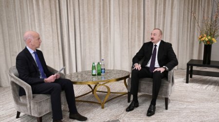 Президент Ильхам Алиев в Мюнхене дал интервью телеканалу France 24
