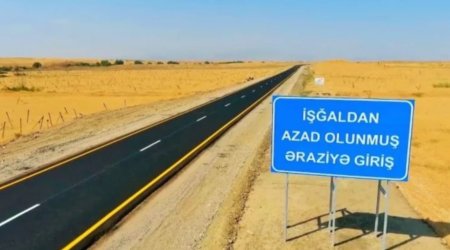 Müdafiə Nazirliyi: Azad olunan ərazilərdə 571 km-dən artıq yol bərpa edilib