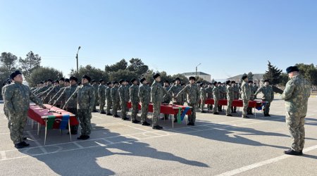 Azərbaycan Ordusunda andiçmə mərasimləri keçirilib - Video