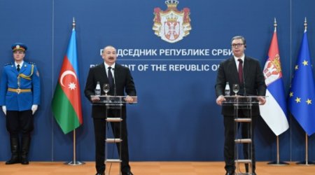 Azərbaycan və Serbiya prezidentləri mətbuata bəyanatla çıxış ediblər - Yenilənib