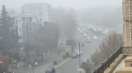 Fog reduces visibility in parts of Baku and Absheron Peninsula