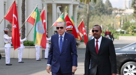 Ərdoğan və Efiopiyanın Baş naziri arasında görüş olub