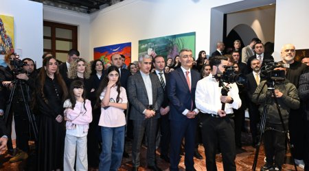 Лейла и Арзу Алиевы приняли участие в открытии выставки в Тиране
