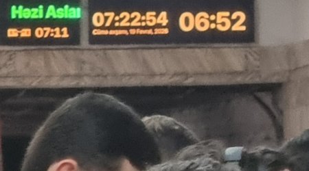 Bakı metrosunda texniki nasazlıq səbəbindən qatarların hərəkətində gecikmə olub