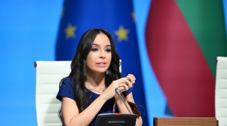 Leyla Əliyeva "Yaşıl enerji layihələri" sessiyasında çıxış edib